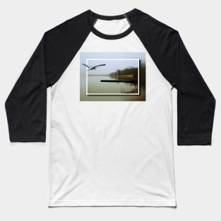 Blue Heron Landscape Baseball T-Shirt